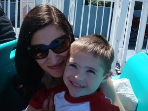 Mommy and Will at Disneyland