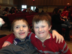 Will and Aidan At St Thomas Christmas Eve